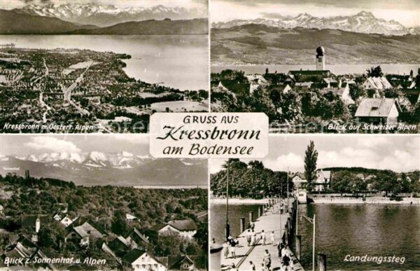 Kressbronn Bodensee Fliegeraufnahme Sonnenhof Alpen Landung