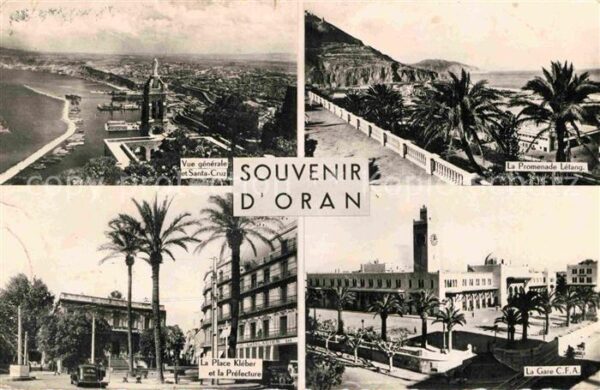Oran Algerie Gesamtansicht Promenade Platz Kleber Ba