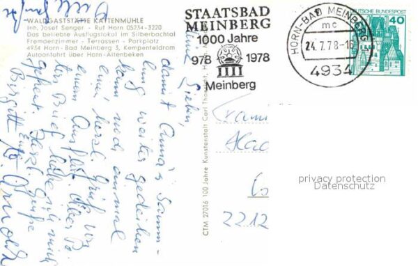 Bad Meinberg Waldgaststätte Kattenmühle – Bild 2