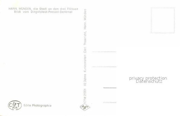 Hann. Muenden Blick vom Dingelstedt Pressel Denkmal – Bild 2