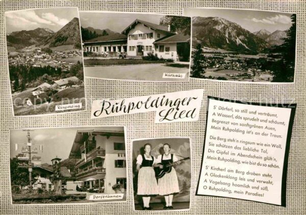 Ruhpolding Kurhaus Dorfbrunnen Tracht Ruhpolding-L