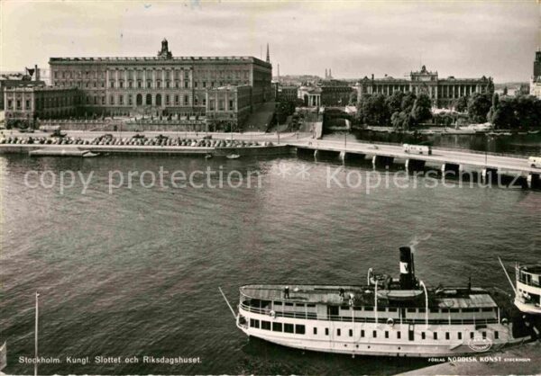 Stockholm Slottet och Riksdagshuset