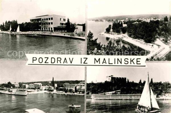 Malinske Panorama Hafen Teilansicht