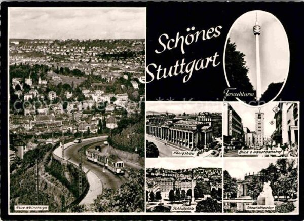 Stuttgart Fersehturm Weinstege Schlossplatz Staat