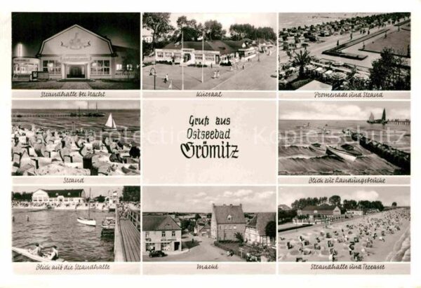 Groemitz Ostseebad Stadthalle Strand Markt Landungsbrücke