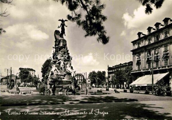 Torino Piazzs Statue Monumento al Frejus