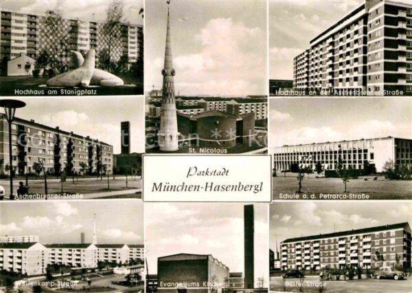 Muenchen Hochhaus am Stanigplatz Aschenbrenner S