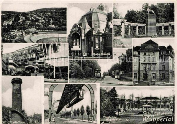 Wuppertal Stadion Toelle Turm Landstrecke Schwebe
