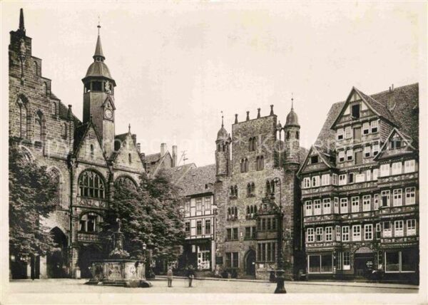 Hildesheim Marktplatz Rathaus Templer- und Wedekin