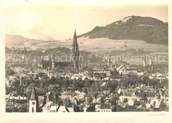 Freiburg Breisgau Panorama mit Münster