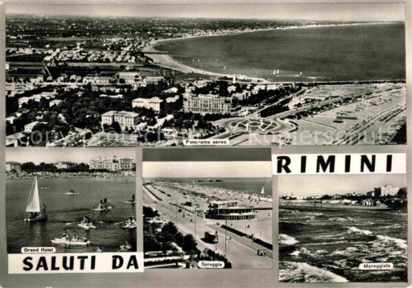 Rimini Fliegeraufnahme Grand Hotel Strand