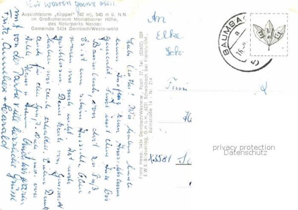 Dernbach Westerwald Aussichtsturm Köppel – Bild 2