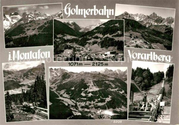 Montafon Golmerbahn Panorama
