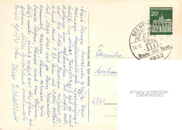 Bad Meinberg Berggarten Kurheim Kurhotel Rose Kurpar – Bild 2