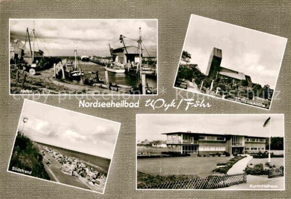 Wyk Foehr Hafen Südstrand Kurmittelhaus Sankt Nik