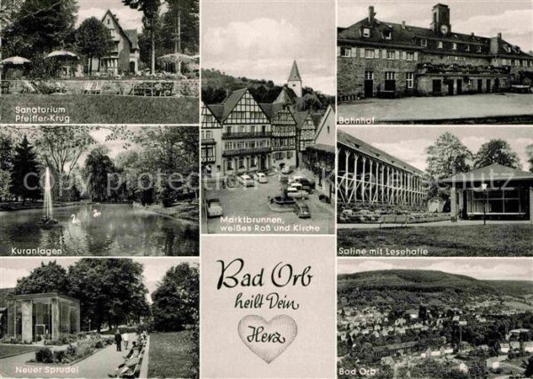 Bad Orb Sanatorium Kuranlagen Neuer Sprudel Sal