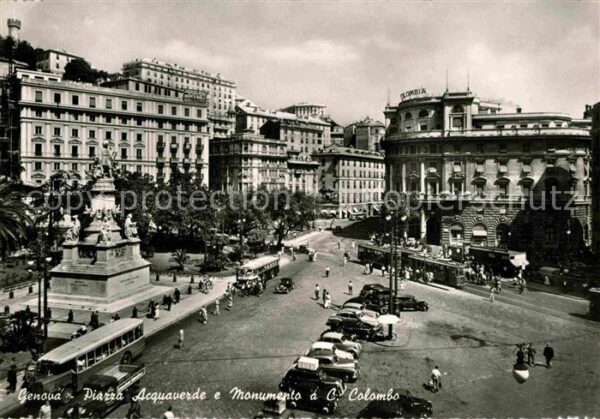 Genova Genua Liguria Piazza Acquaverde Monumento Colombo C.