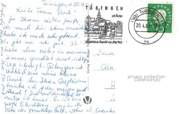 Tuebingen Altstadt Neckarpartie Schloss Stift Mar – Bild 2