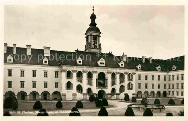 St Florian Stift Stiegenhaus mit Bläserturm
