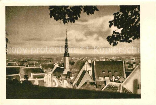 Tallinn Vaade Toompealt Aussicht vom Domberge N
