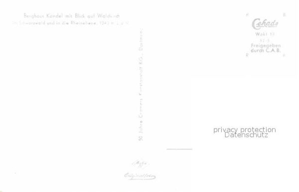 Waldkirch Breisgau Berghaus Kandel Schwarzwald Rheinebene – Bild 2