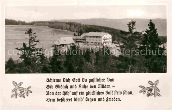 Waldkirch Breisgau Berghotel Kandelhaus Schwarzwald Gedich