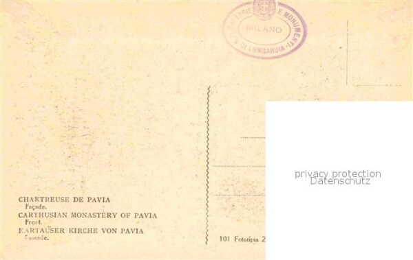 Pavia Certos di Pavia La facciata Kartäuser K – Bild 2