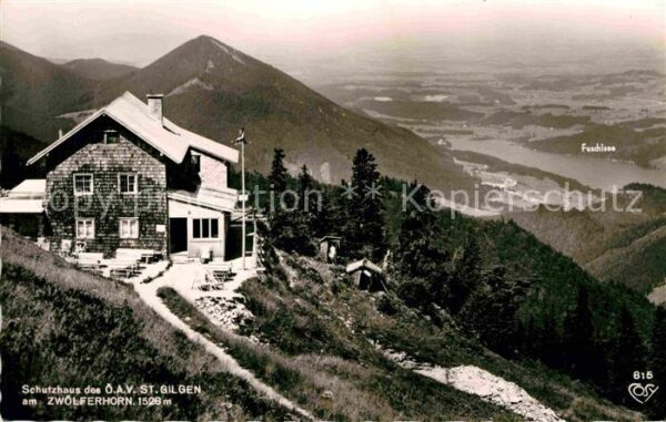 St Gilgen Salzkammergut Schutzhaus des ÖAV am Zwölferhorn Ferns