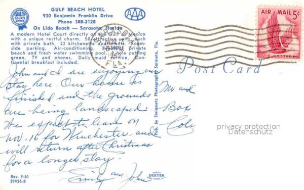 Sarasota Gulf Beach Hotel Lido Beach – Bild 2
