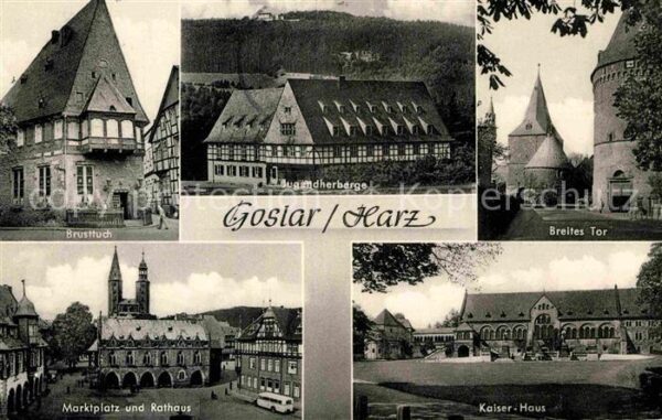 Goslar Brusttuch Historisches Gebäude Fachwerk
