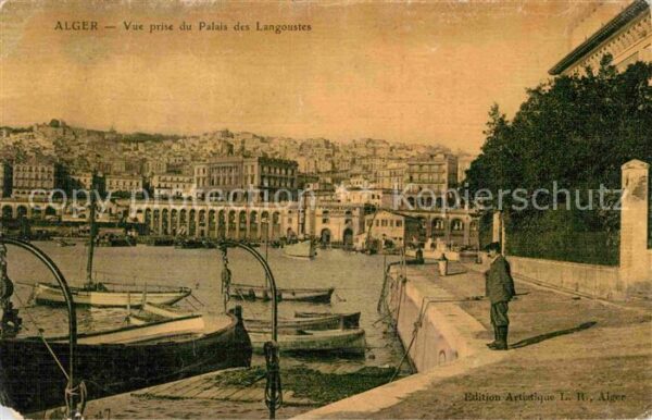 Alger Algerien Vue prise du Palais des Langoustes