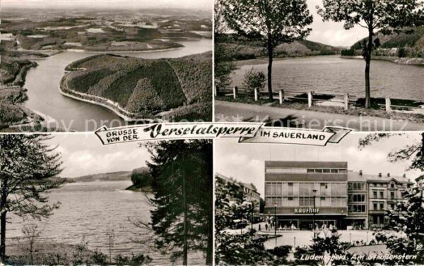 Luedenscheid Panorama Stausee Versetalsperre Partie