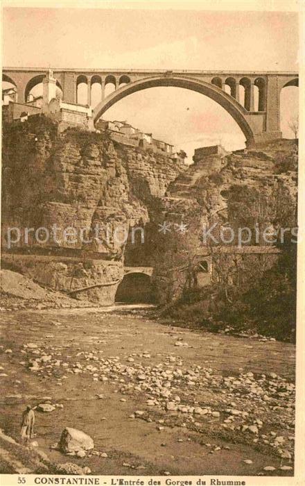 Constantine Algerien Entree des Gorges du Rhumme