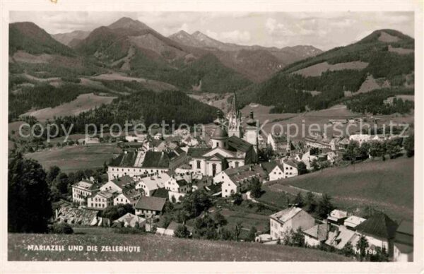 Mariazell Steiermark und die Zellerhüte Panorama Ybbstaler A