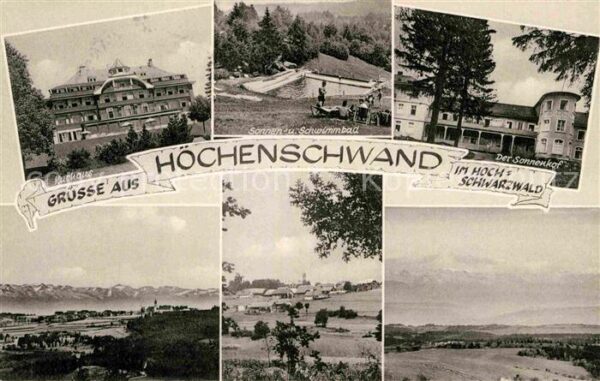 Hoechenschwand Kurhaus Schwimmbad Sonnenhof Landschaft