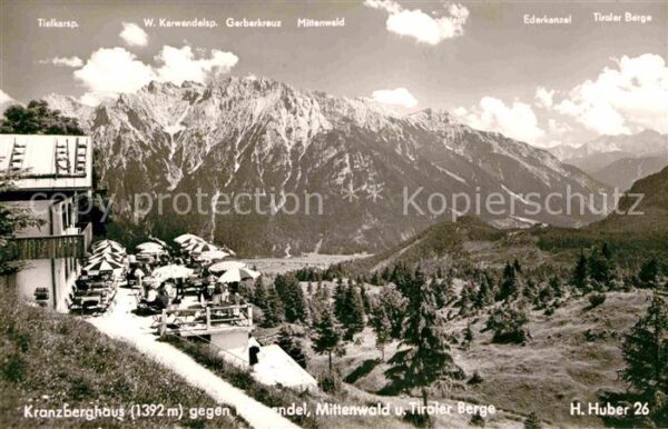 Kranzberghaus gegen Karwendel Mittenwald und Tiroler