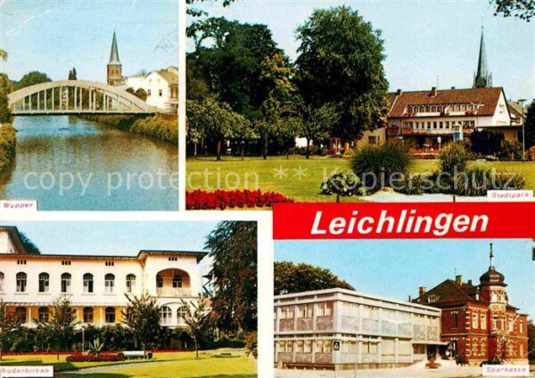 Leichlingen Rheinland Wupper Stadtpark Roderbirken Sparkasse