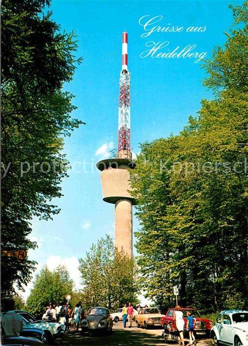 Heidelberg Neckar Fernsehturm auf dem Königstuhl