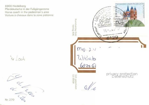 Heidelberg Neckar Pferdekutsche in der Fussgängerzone Kir – Bild 2
