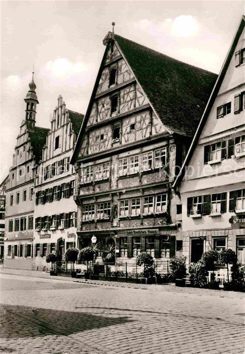 Dinkelsbuehl 1000jährige Stadt Deutsches Haus Fachwe