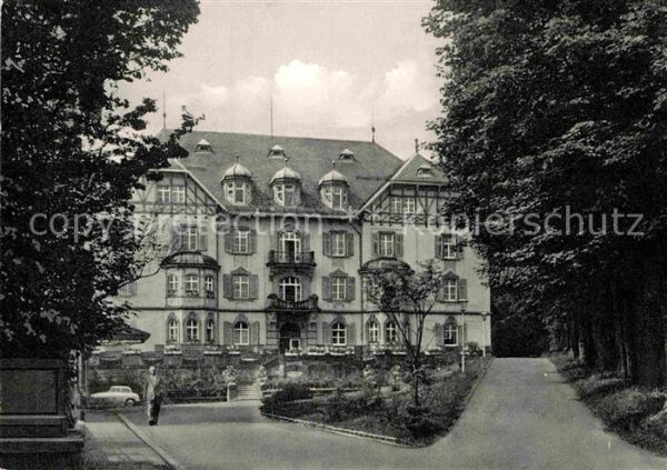Bad Steben Staatliches Sanatorium Stahlbad Moorbad
