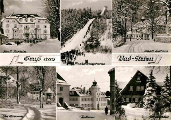 Bad Steben Staatliches Kurheim Kurhaus Kurpark Rat