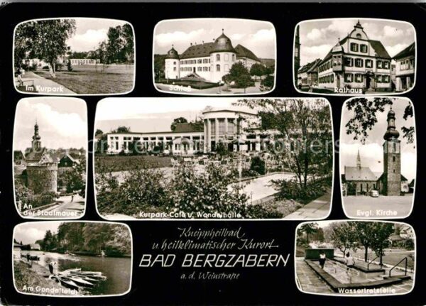 Bad Bergzabern Kurpark Schloss Rathaus Stadtmauer Kurp