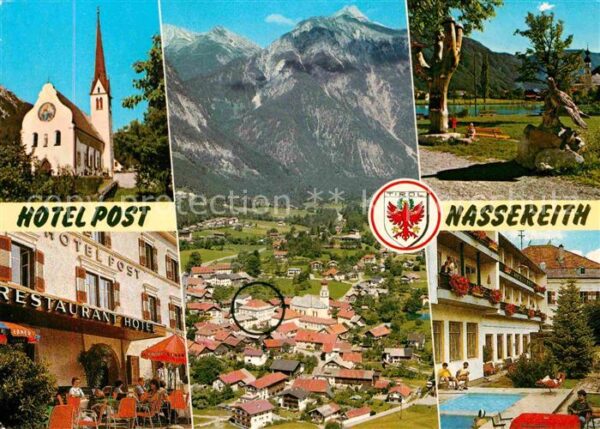 Nassereith Hotel Post Gesamtansicht mit Alpenpanor