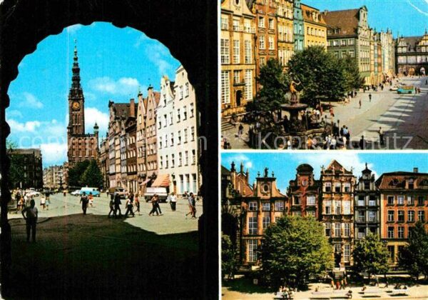 Gdansk Dlugi Targ Langer Makt Rathaus Historis