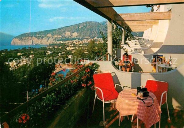 Sorrento Campania Hotel Gran Paradiso Panorama Blick vom