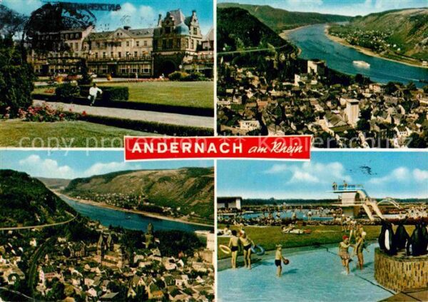 Andernach Schloss Park Panorama Rheintal Freibad