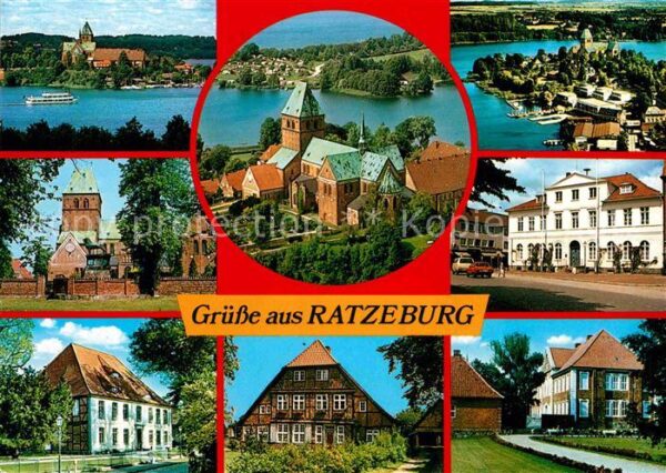 Ratzeburg Teilansichten Inselstadt Naturpark Laue