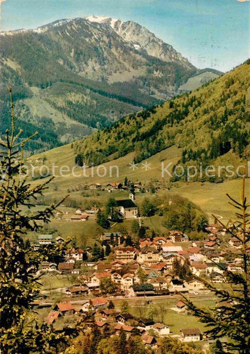 Ruhpolding Panorama Blick zum Hochfelln Chiemgauer