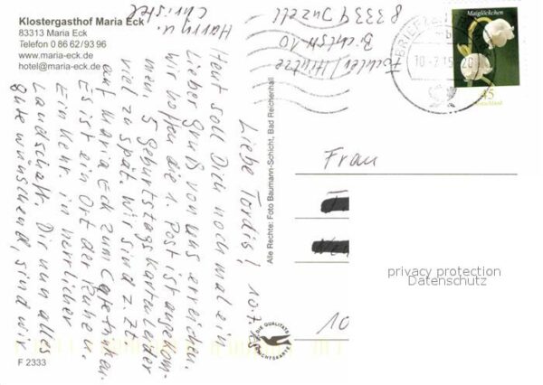 Maria Eck Klostergasthof Kirche Alpen – Bild 2